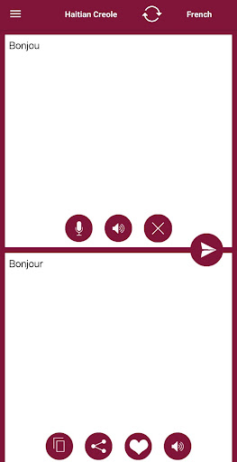 Android application Haitian Creole - French Transl screenshort