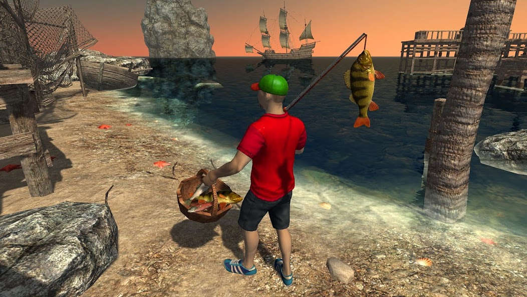 Reel Fishing Simulator 3D Game 2.8 APK + Mod (Unlimited money) for Android