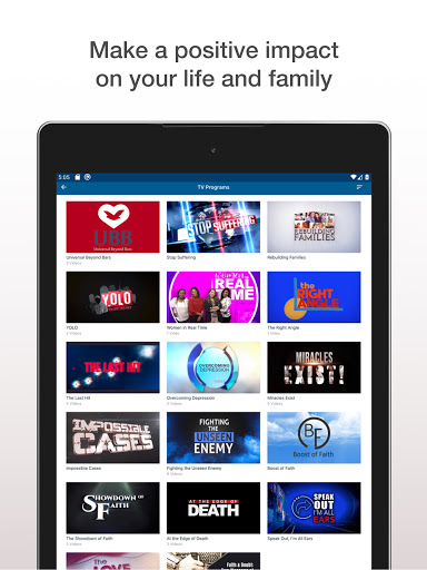 Screenshot of Universal Living Faith Network