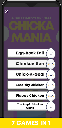 Android application Chickamania: 7-in-1 Game screenshort