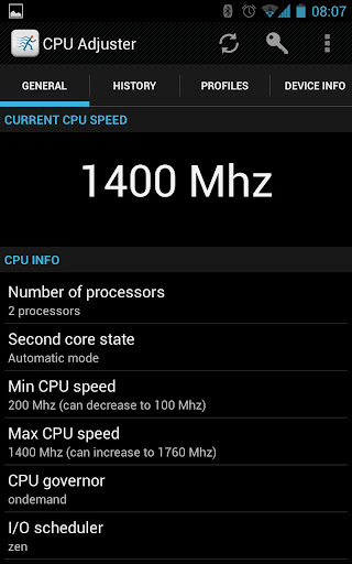 CPU Adjuster应用截图