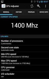 CPU Adjuster Screenshot