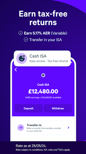 Plum: Smart Saving & Investing Screen 2
