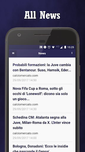 Android application Bologna Sport News screenshort