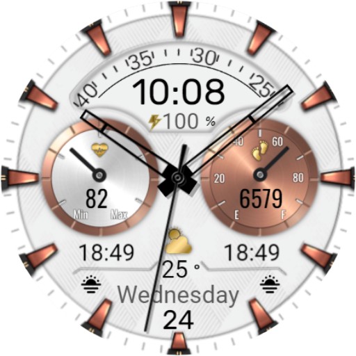 Lucent Luxury Analog face AE04 screenshot 16