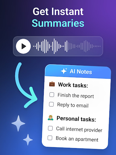 Screenshot of Voice to Text: AI Transcribe