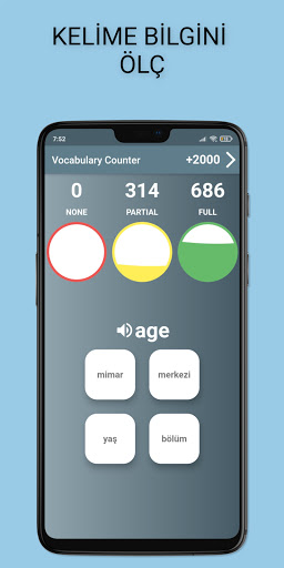 Vocabulary Counter - İngilizce