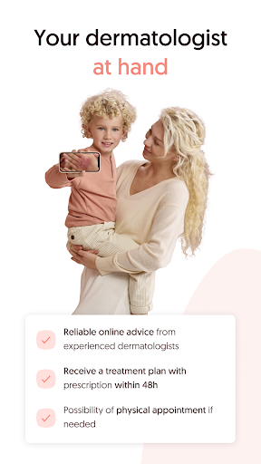 Android application Skindr - Online Dermatologist screenshort