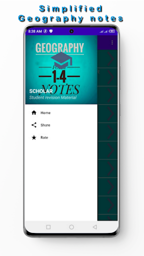 Android application Geography notes: form 1 to 4 screenshort