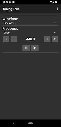 Tuning Fork Screen 2