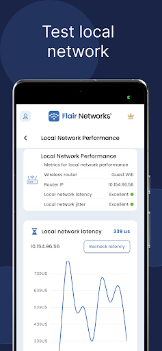 Flair WiFi Analyzer ekran görüntüsü