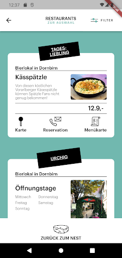 Android application Lunchpicker screenshort