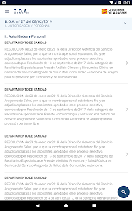 Screenshot 7 BOA. Boletín Oficial de Aragón android
