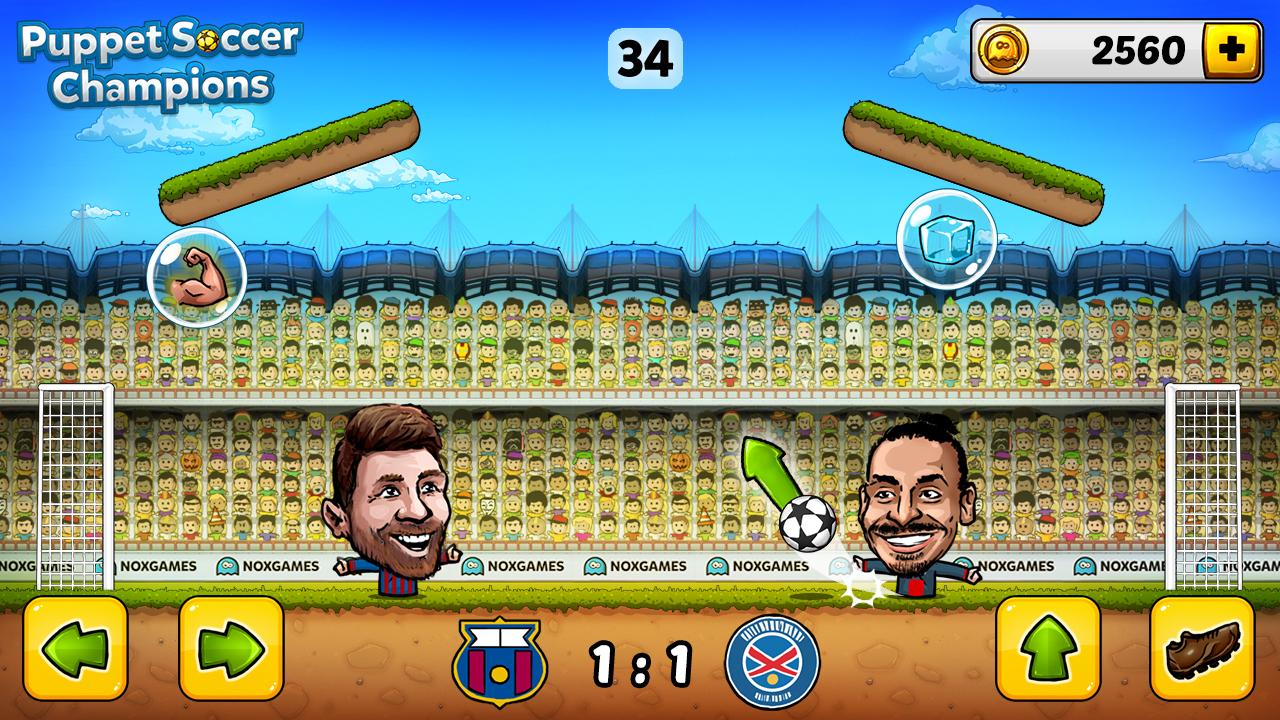 Android application Puppet Soccer Champions screenshort