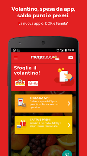 Android application MegaApp - DOK e Famila screenshort