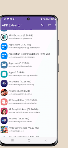 Android application Easy APK Manager Share App screenshort