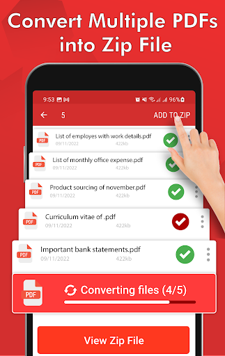 PDF Viewer Lite - PDF to Zip Screen 3