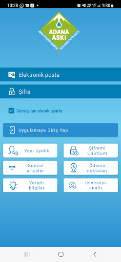 Android application Adana ASKİ screenshort