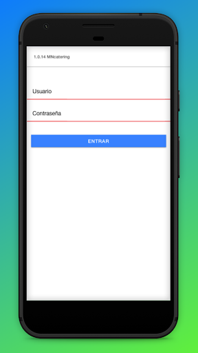 Android application MNCatering screenshort