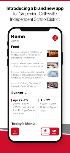 Android application Grapevine-Colleyville ISD screenshort