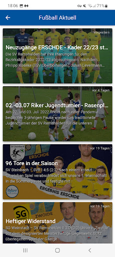 SV Remshalden Fussball Screen 3