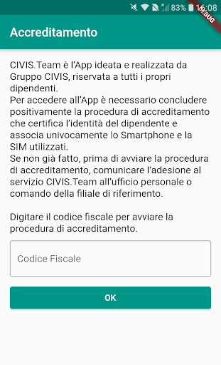 Android application CIVIS.Team screenshort