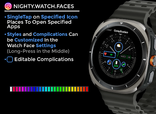 Night ver 22 - watch face screenshot 5