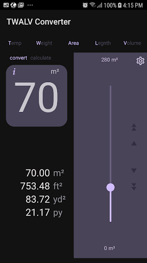 TWALV Unit Converter Screen 3