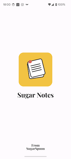 Android application Sugar Notes screenshort