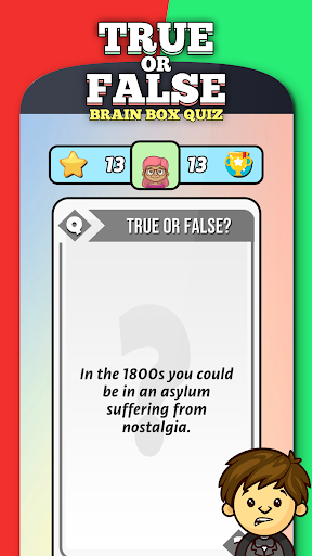 Brain Box Quiz: True Or False Screen 3