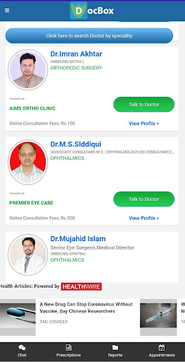 Android application DocBox-Consult Doctors Online screenshort