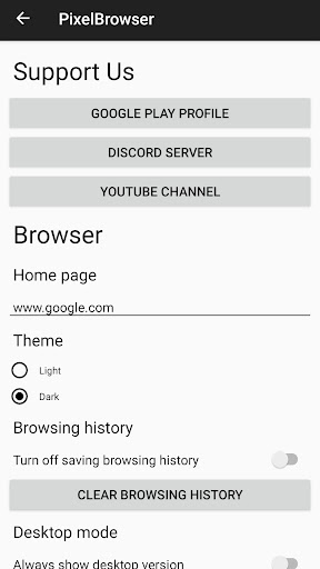 Pixel Browser Screen 3