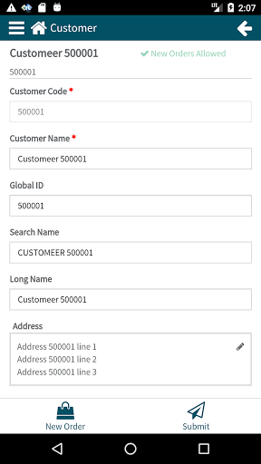 Epicor iScala Sales Screen 2