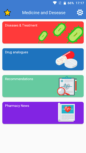 Android application Disease Treatment Guidelines screenshort