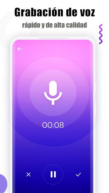 Captura 2 grabadora de voz efectos android