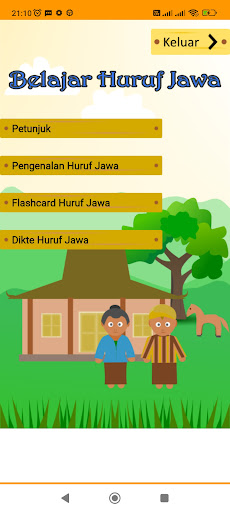Android application Belajar Huruf Jawa screenshort