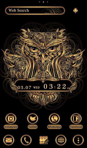 Android application Golden Owl Theme screenshort