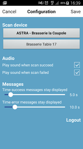 IDEvent Scanner Screen 2