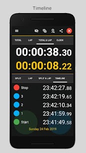 Stopwatch 2 – Advanced  lap timer for Android Apk Mod Download  2022 3