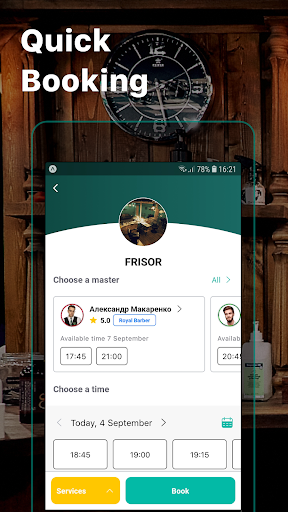 Frisor Barbershop Screen 2
