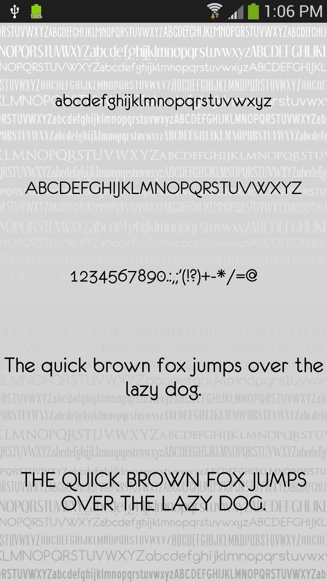 Android application Clean Fonts for FlipFont screenshort