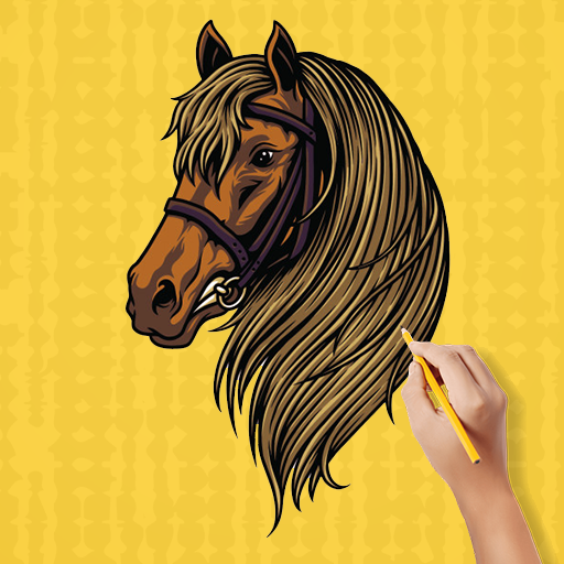 How-To-Draw-Horses  Dessin cheval facile, Comment dessiner un