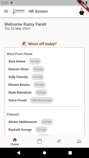 Pharos HR System Screen 3