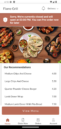 Flame Grill Screen 2