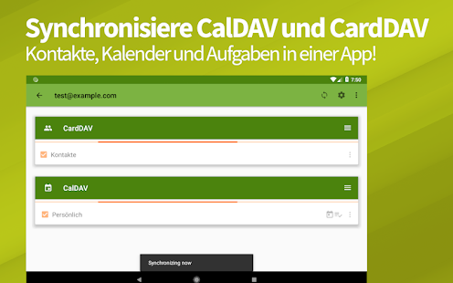 DAVx⁵ ★ CalDAV CardDAV WebDAV Screenshot