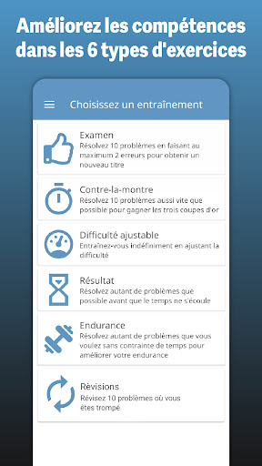 Aperçu de l'application