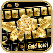 Gold rose Keyboard Theme 10002000 Icon