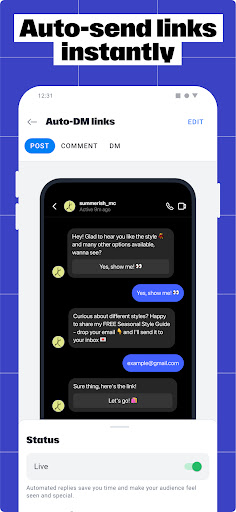 Manychat Screenshot 1 - AppWisp.com