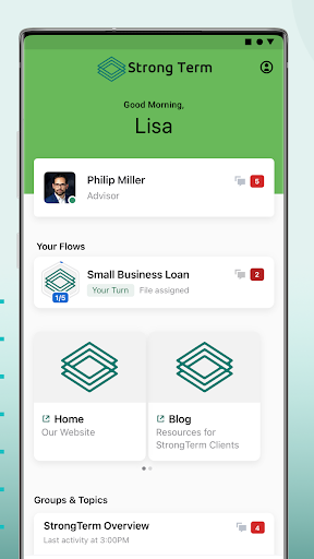 Android application StrongTerm screenshort