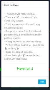 Country Finder Game